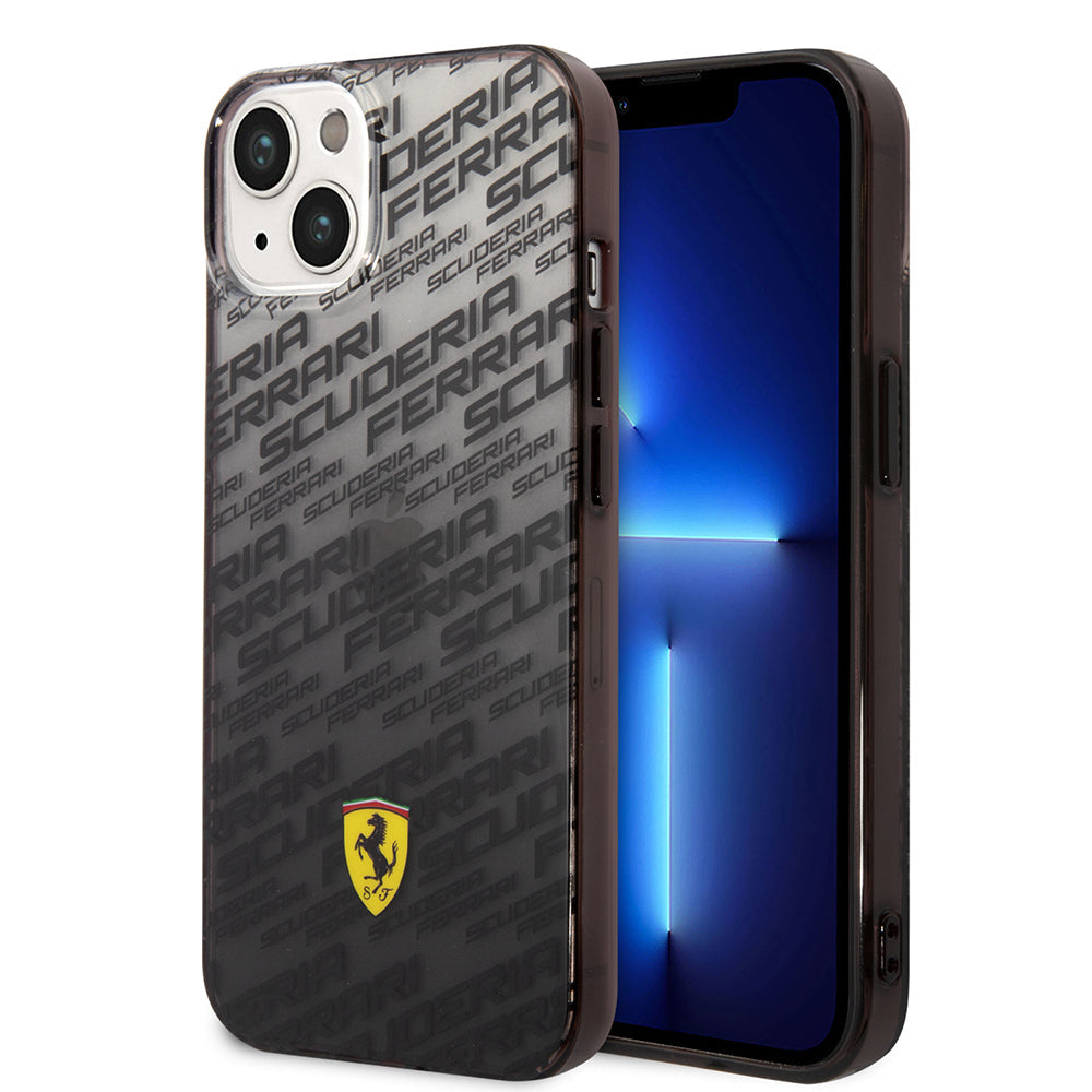 Apple iPhone 14 Kılıf Ferrari Orjinal Lisanlı Transparan SF Baskılı Dizayn Kapak - Görsel 2