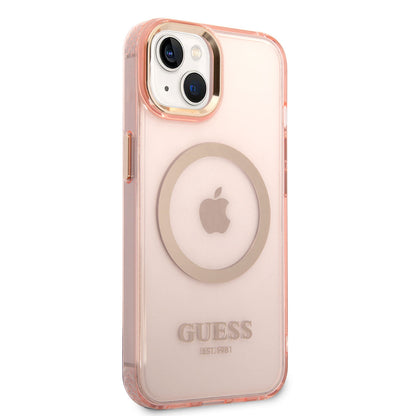 Apple iPhone 14 Kılıf GUESS M-safe Şarj Özellikli Airbagli Dizayn Kapak - Görsel 2