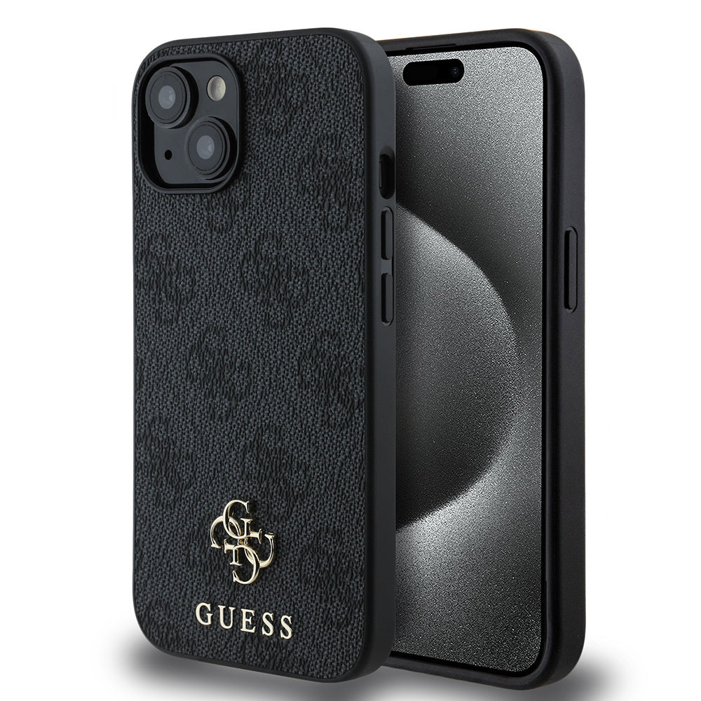 Apple iPhone 14 Kılıf Guess Orjinal Lisanslı M-safe Şarj Özellikli Small 4G Classic Kapak - Görsel 2