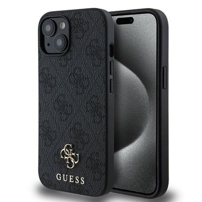 Apple iPhone 14 Kılıf Guess Orjinal Lisanslı M-safe Şarj Özellikli Small 4G Classic Kapak - Görsel 2