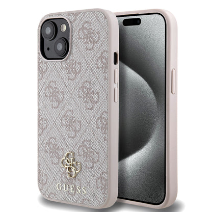 Apple iPhone 14 Kılıf Guess Orjinal Lisanslı M-safe Şarj Özellikli Small 4G Classic Kapak - Görsel 4