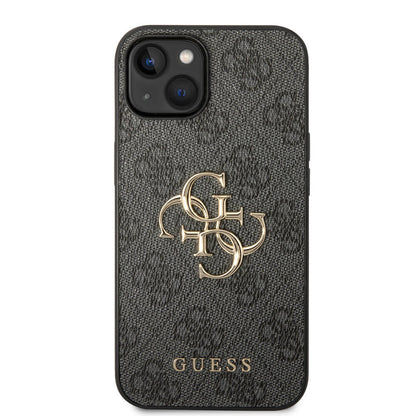 Apple iPhone 14 Kılıf Guess PU Deri Büyük Metal Logo Dizaynlı Kapak - Görsel 2
