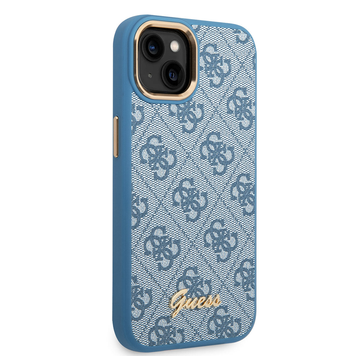 Apple iPhone 14 Kılıf GUESS PU Deri Metal Logo Dizaynlı Kapak - Görsel 2