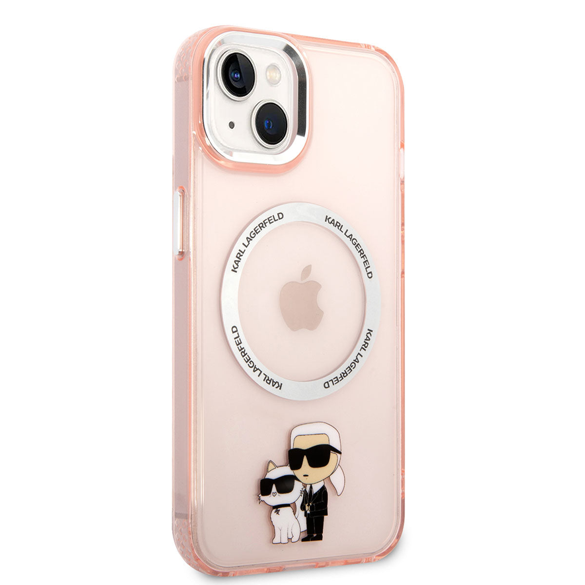 Apple iPhone 14 Kılıf Karl Lagerfeld M-safe Şarj Özellikli K&C Dizayn Kapak - Görsel 2