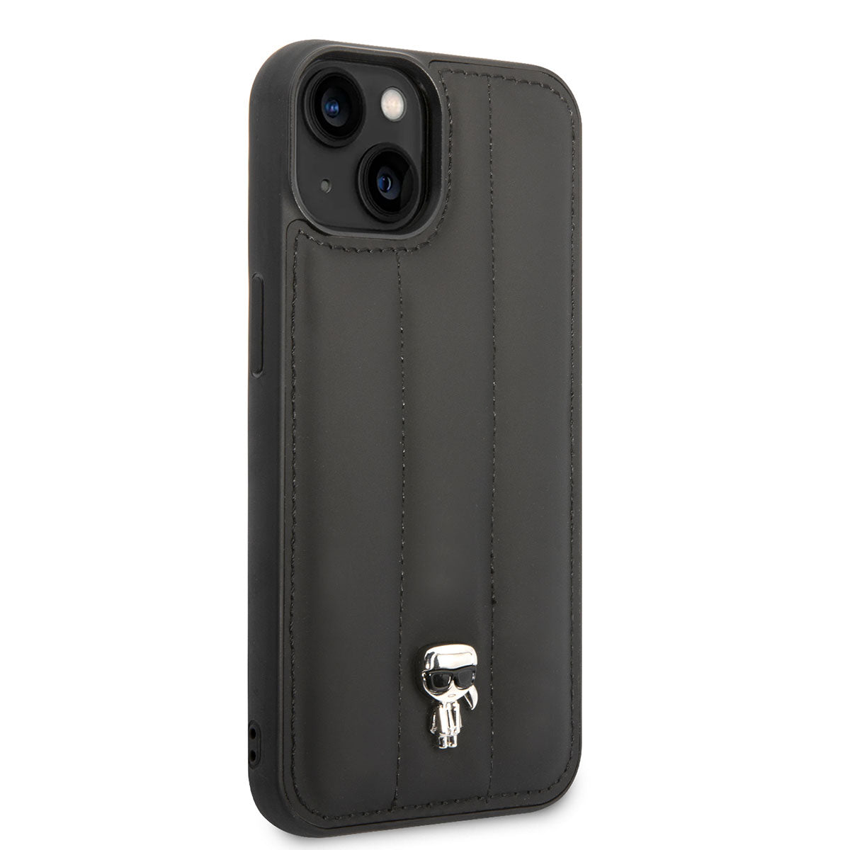 Apple iPhone 14 Kılıf Karl Lagerfeld Nylon Puffy Airbag Karl Dizayn Kapak - Görsel 2