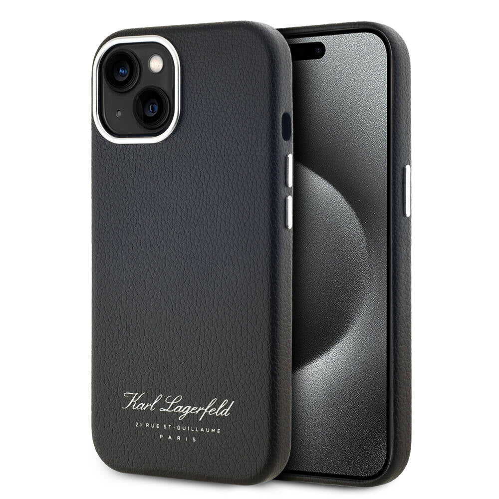 Apple iPhone 14 Kılıf Karl Lagerfeld Orjinal Lisanslı KL Yazılı Hotel Kapak - Görsel 2