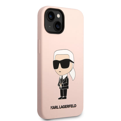 Apple iPhone 14 Kılıf Karl Lagerfeld Silikon Karl Dizayn Kapak - Görsel 2