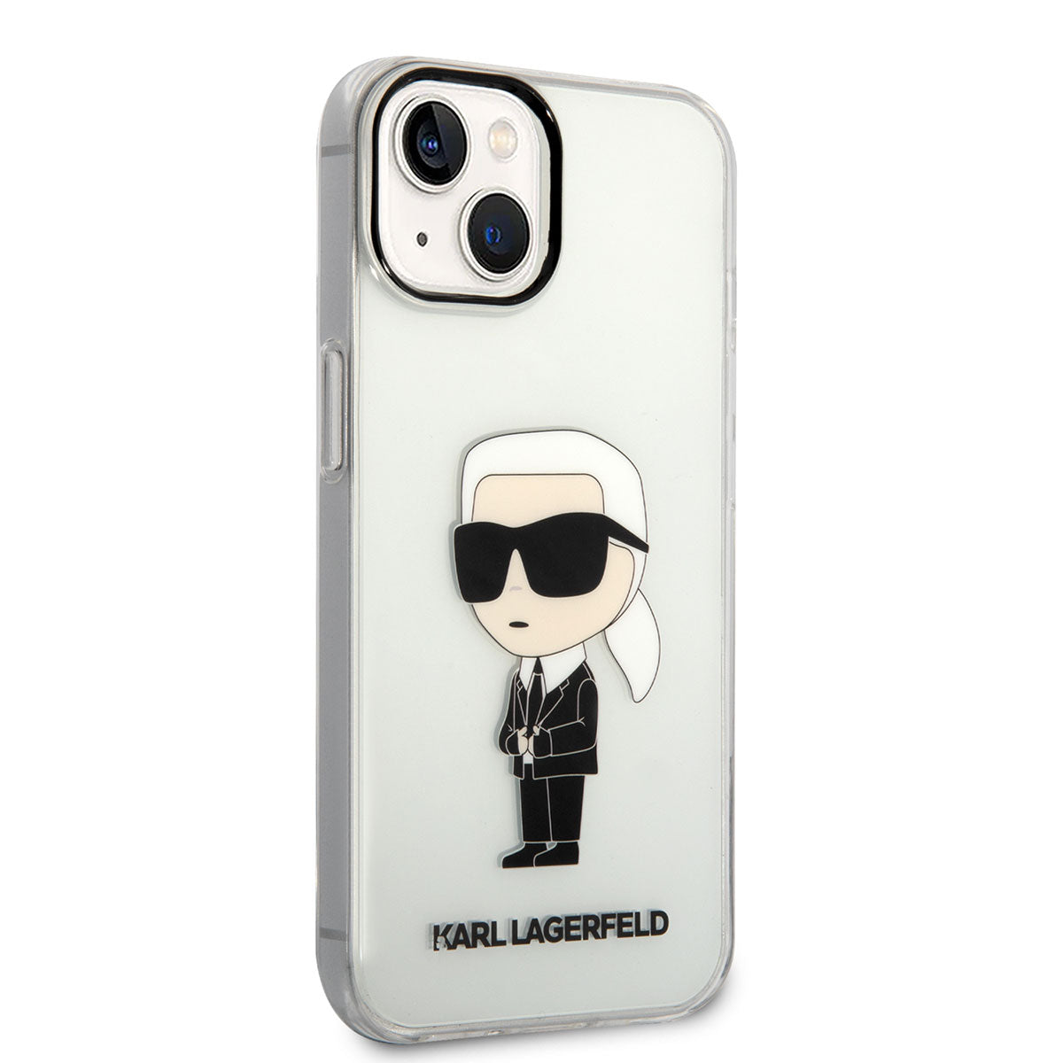 Apple iPhone 14 Kılıf Karl Lagerfeld Transparan İkonik Karl Dizayn Kapak - Görsel 2
