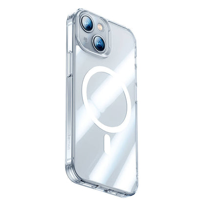 Apple iPhone 14 Kılıf M-safe Şarj Özellikli Benks Magnetic Shiny Glass Serisi Kapak