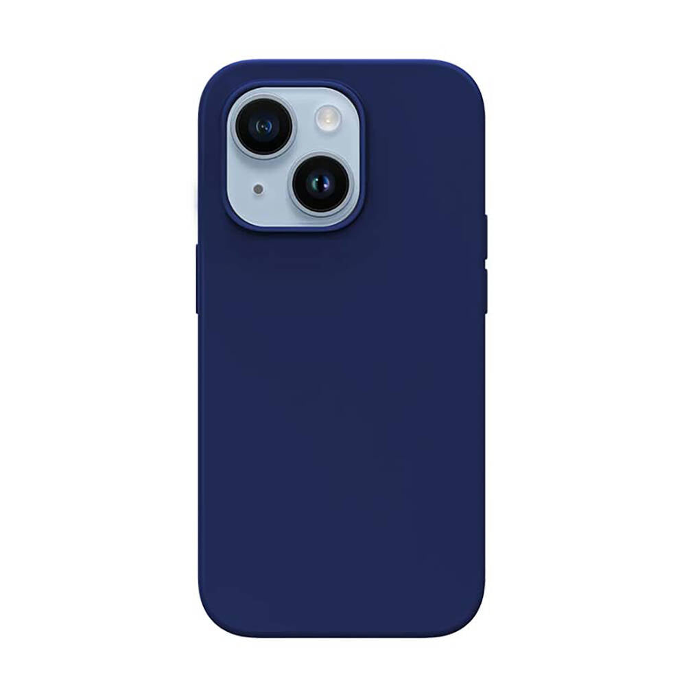 Apple iPhone 14 Kılıf M-safe Şarj Özellikli Liquid Silikon Recci Mousse Serisi Kapak - Görsel 3
