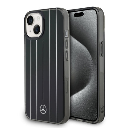Apple iPhone 14 Kılıf Mercedes Benz Orjinal Lisanslı New Urban 3 Sert PC Paralel Çizgi Desenli Kapak - Görsel 2