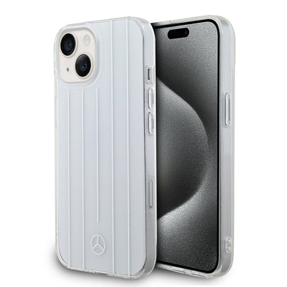 Apple iPhone 14 Kılıf Mercedes Benz Orjinal Lisanslı New Urban 3 Sert PC Paralel Çizgi Desenli Kapak - Görsel 3