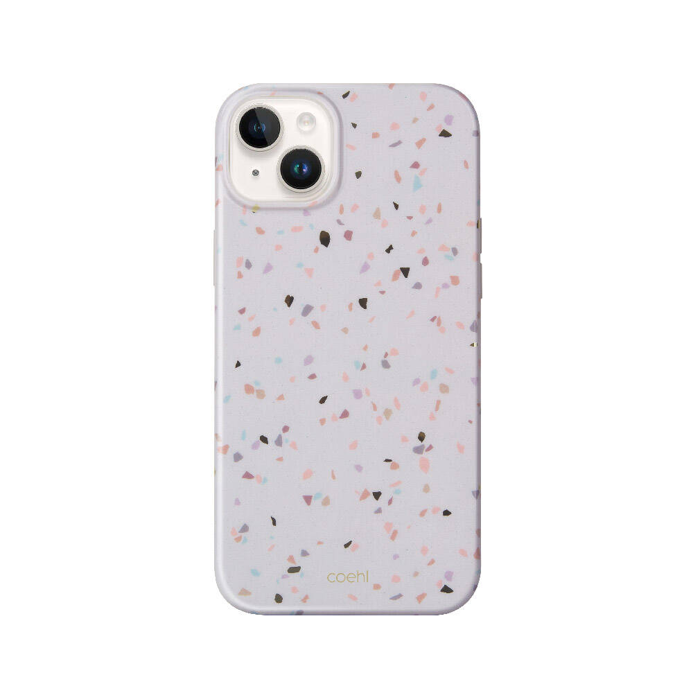Apple iPhone 14 Kılıf Mozaik Desenli Coehl Terrazzo Kapak - Görsel 3