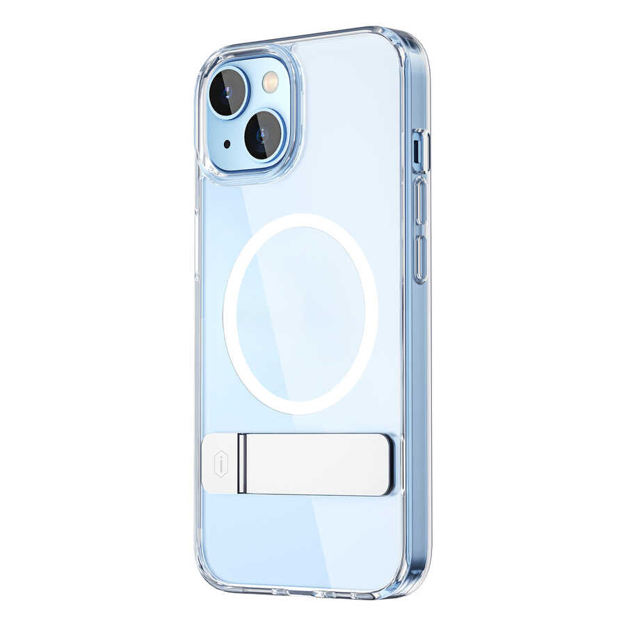 Apple iPhone 14 Kılıf Standlı M-safe Wireless Şarj Özellikli Wiwu Aurora Serisi Kapak - Görsel 2