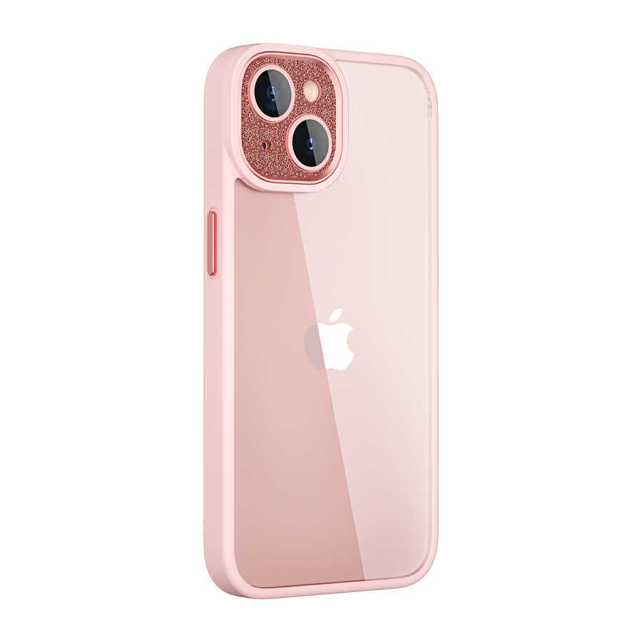 Apple iPhone 14 Kılıf Wiwu GCC-105 Lens Korumalı Renkli Kenar Arkası Şeffaf Multicolor Kapak - Görsel 4
