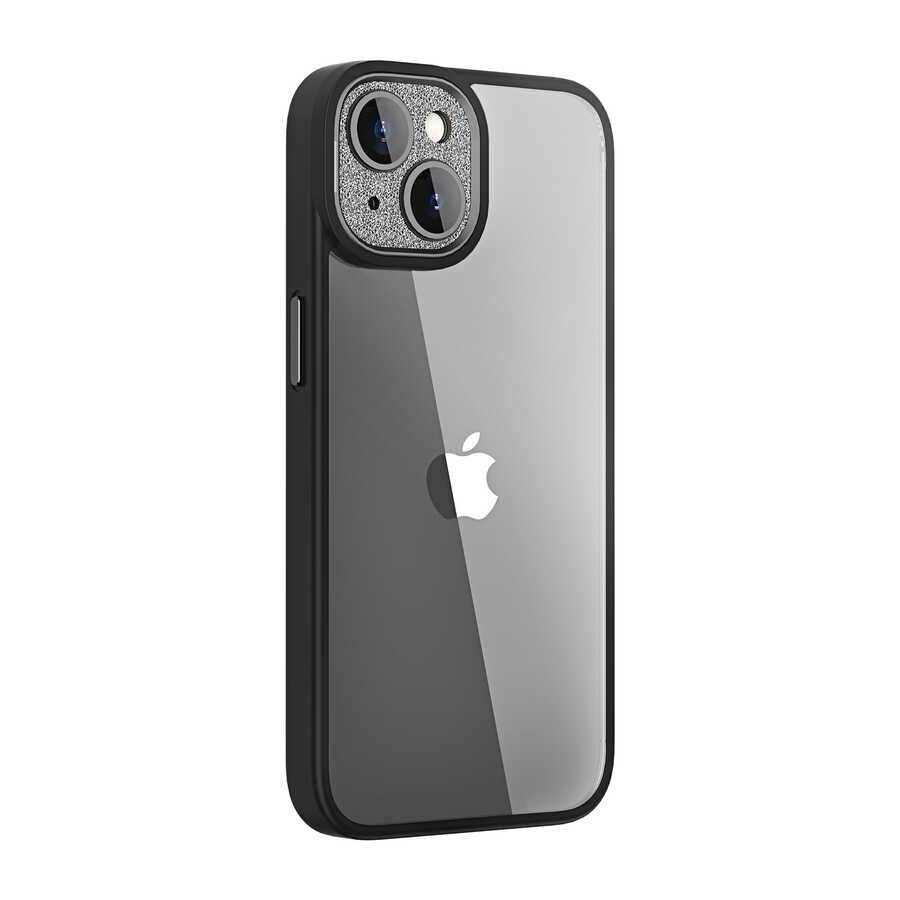 Apple iPhone 14 Kılıf Wiwu GCC-105 Lens Korumalı Renkli Kenar Arkası Şeffaf Multicolor Kapak - Görsel 6