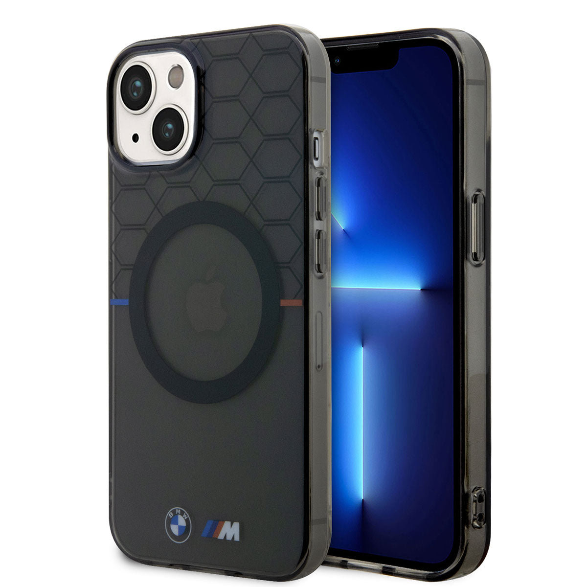 Apple iPhone 14 Plus Kılıf BMW M-safe Şarj Özellikli Transparan M Dizayn Kapak
