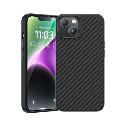 Apple iPhone 14 Plus Kılıf Karbon Fiber M-safe Şarj Özellikli Benks Hybrid ArmorPro 1500D Kevlar Kapak - Görsel 2