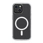 Apple iPhone 14 Plus Kılıf M-safe Şarj Özellikli Airbagli Şeffaf PC Arka Yüzey Recci Magnetik Suction Serisi Kapak