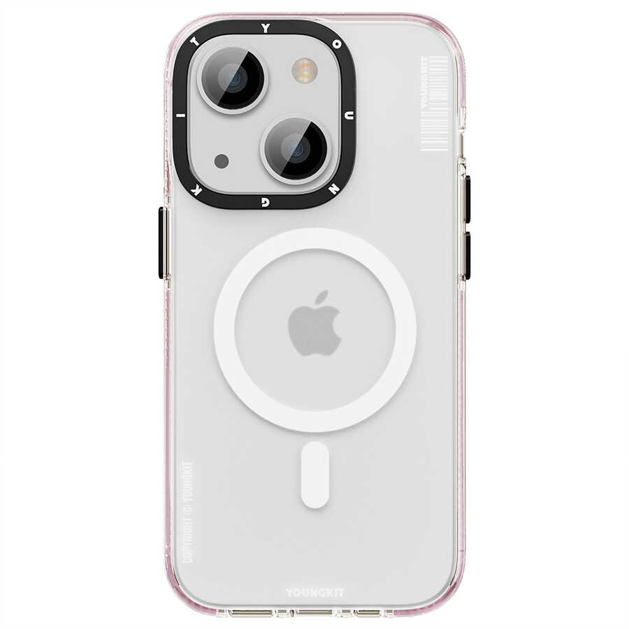 Apple iPhone 14 Plus Kılıf M-safe Şarj Özellikli Youngkit Jane Sand Serisi Kapak