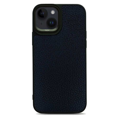 Apple iPhone 14 Plus Kılıf Soft Deri Metal Kamera Çerçeveli Kajsa Litchi Kapak - Görsel 4