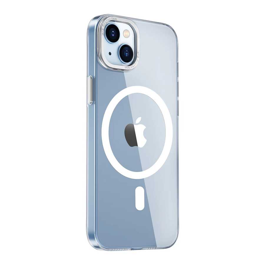 Apple iPhone 14 Plus Kılıf Wiwu MCC-102 Magnetic Crystal Sert PC Kapak - Görsel 2