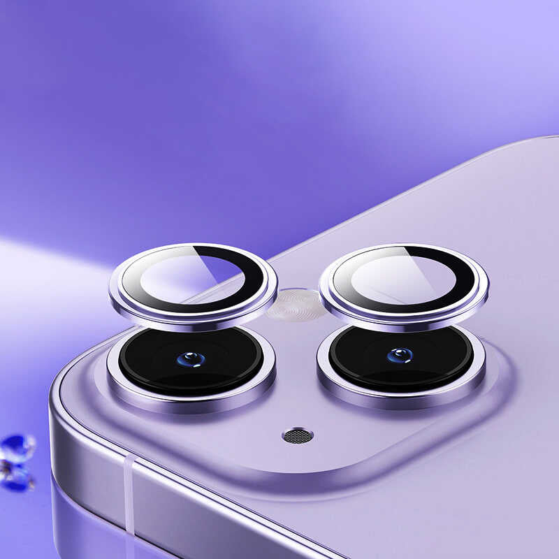 Apple iPhone 14 Plus Wiwu Lens Guard Metal Kamera Lens Koruyucu - Görsel 6