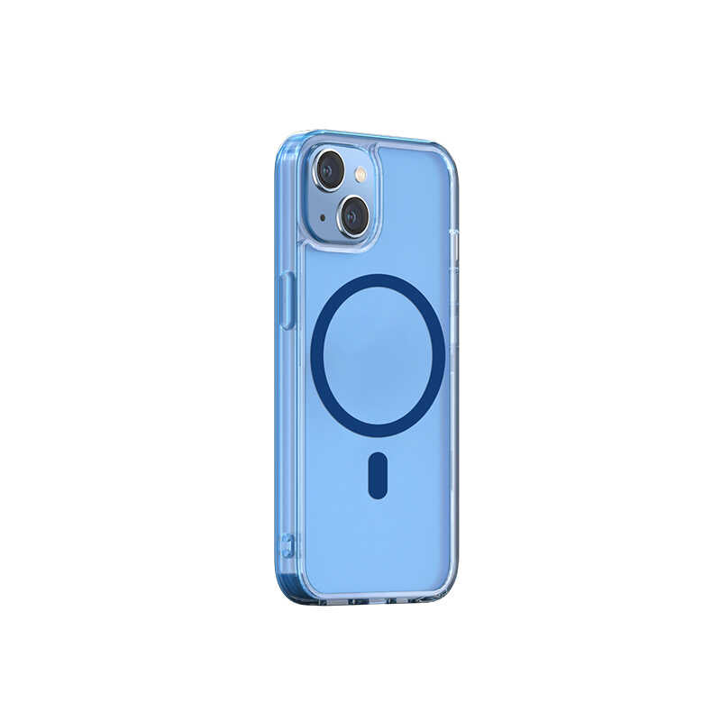 Apple iPhone 14 Plus Wiwu M-safe Şarj Özellikli Lens Korumalı Şeffaf Silikon Kapak