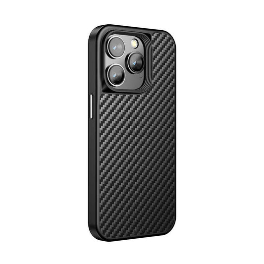 Apple iPhone 14 Pro Kılıf Aramid Karbon Fiber M-safe Özellikli Wlons Radison Kapak