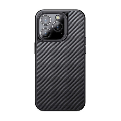 Apple iPhone 14 Pro Kılıf Aramid Karbon Fiber M-safe Özellikli Wlons Radison Kapak - Görsel 2