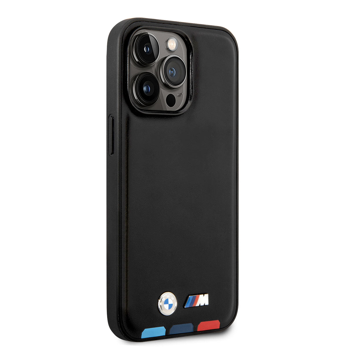 Apple iPhone 14 Pro Kılıf BMW M-safe Şarj Özellikli PU Deri 3 Renkli Logolu Dizayn Kapak - Görsel 2