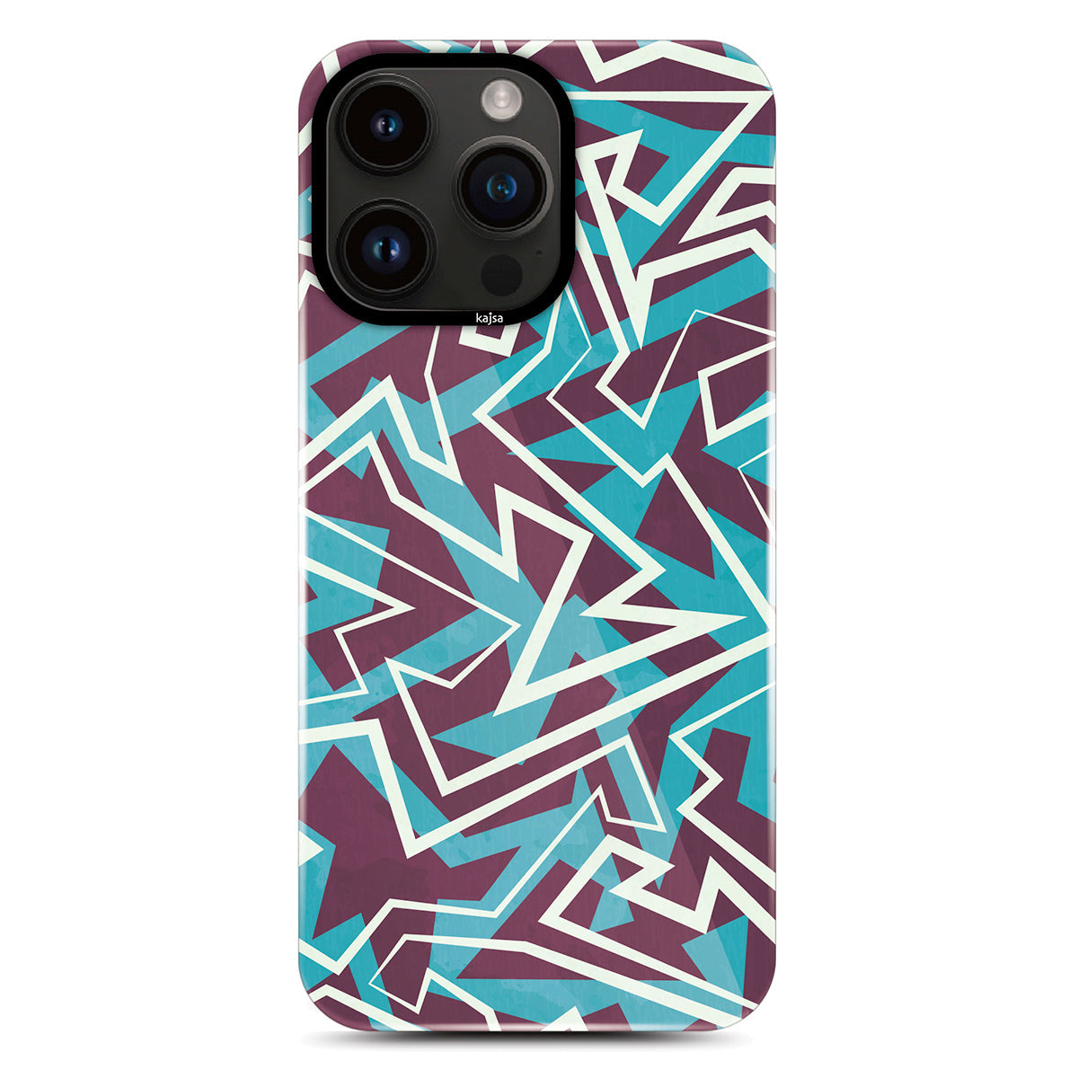 Apple iPhone 14 Pro Kılıf HD Desenli Kajsa Shield Plus Grafiti Serisi Kapak - Görsel 2