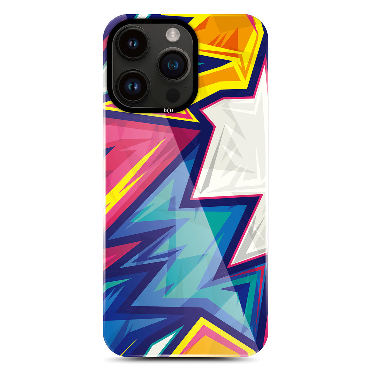 Apple iPhone 14 Pro Kılıf HD Desenli Kajsa Shield Plus Grafiti Serisi Kapak - Görsel 3