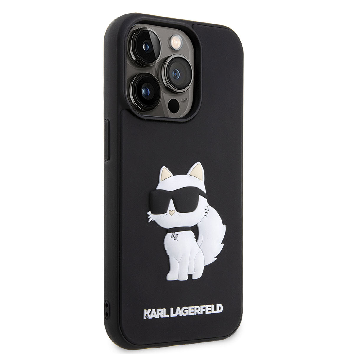 Apple iPhone 14 Pro Kılıf Karl Lagerfeld 3D Rubber Choupette Dizayn Kapak - Görsel 2