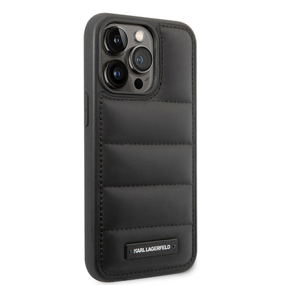 Apple iPhone 14 Pro Kılıf Karl Lagerfeld Nylon Puffy Airbag Dizayn Kapak - Görsel 2