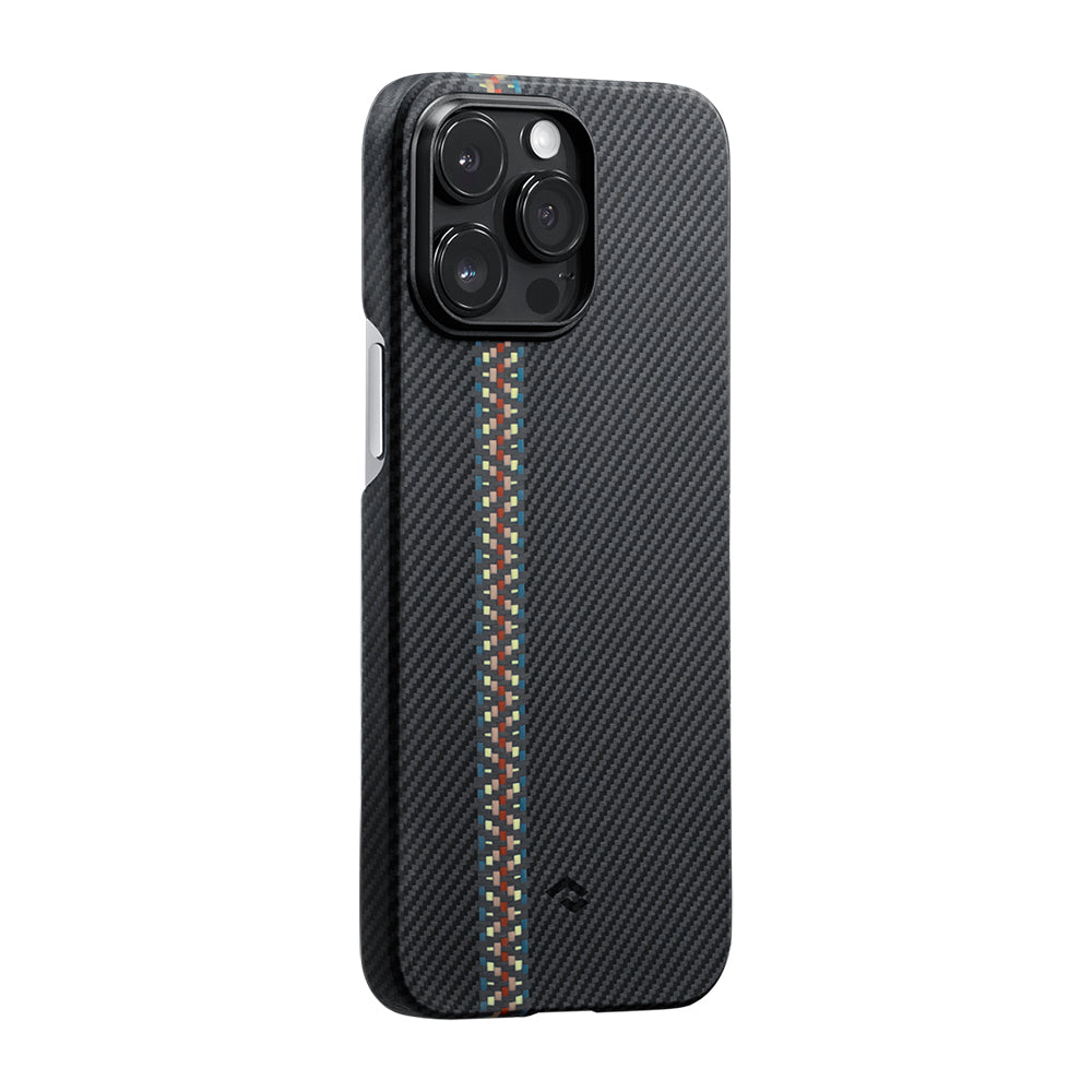 Apple iPhone 14 Pro Kılıf M-safe Şarj Özellikli 600D Aramid Fiber Pitaka Tactile Woven Orchestra Serisi Rhapsody Kapak - Görsel 2