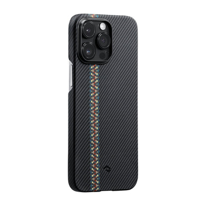 Apple iPhone 14 Pro Kılıf M-safe Şarj Özellikli 600D Aramid Fiber Pitaka Tactile Woven Orchestra Serisi Rhapsody Kapak - Görsel 2