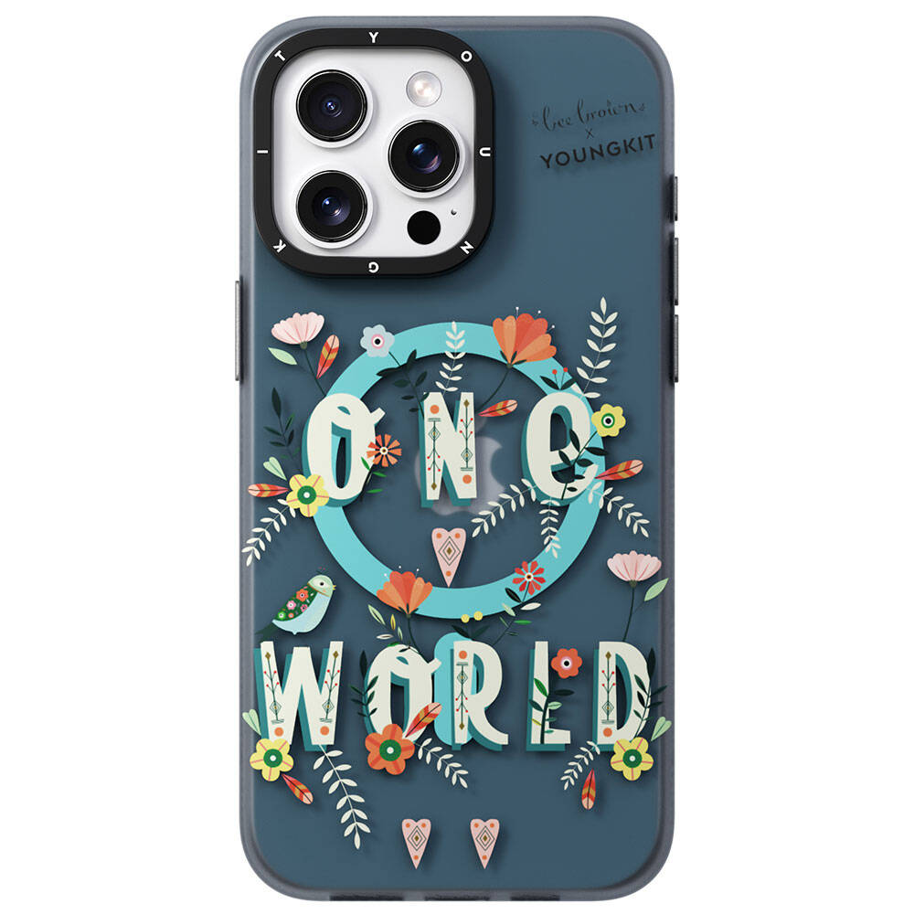 Apple iPhone 14 Pro Kılıf M-safe Şarj Özellikli Bee Brown Tasarımlı Youngkit Colorful Life Serisi Kapak - Görsel 3
