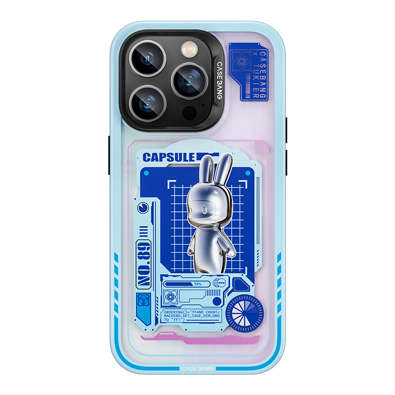 Apple iPhone 14 Pro Kılıf M-safe Şarj Özellikli Benks Casebang Rabbit Kapak - Görsel 3
