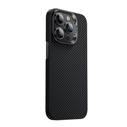 Apple iPhone 14 Pro Kılıf M-safe Şarj Özellikli Karbon Fiber Benks MFM Lisanslı 600D Essential Kevlar Kapak - Görsel 2