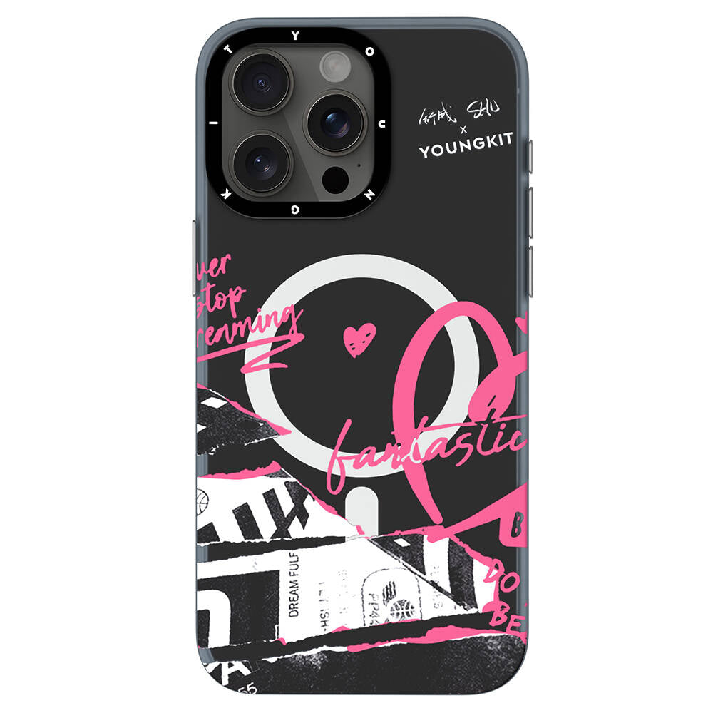 Apple iPhone 14 Pro Kılıf M-safe Şarj Özellikli Shu Tasarımlı Youngkit Dreamland Serisi Kapak - Görsel 2