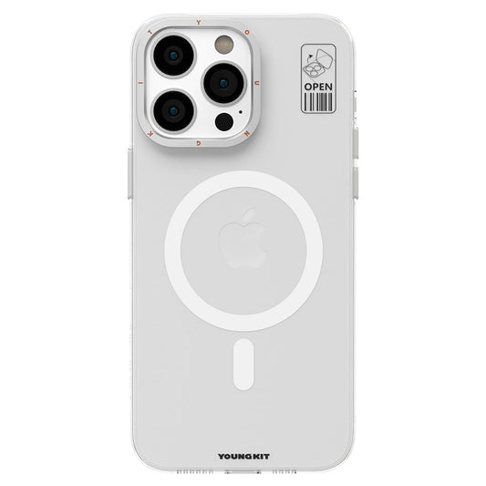 Apple iPhone 14 Pro Kılıf M-safe Şarj Özellikli Standlı YoungKit Hermit Bracket Serisi Kapak