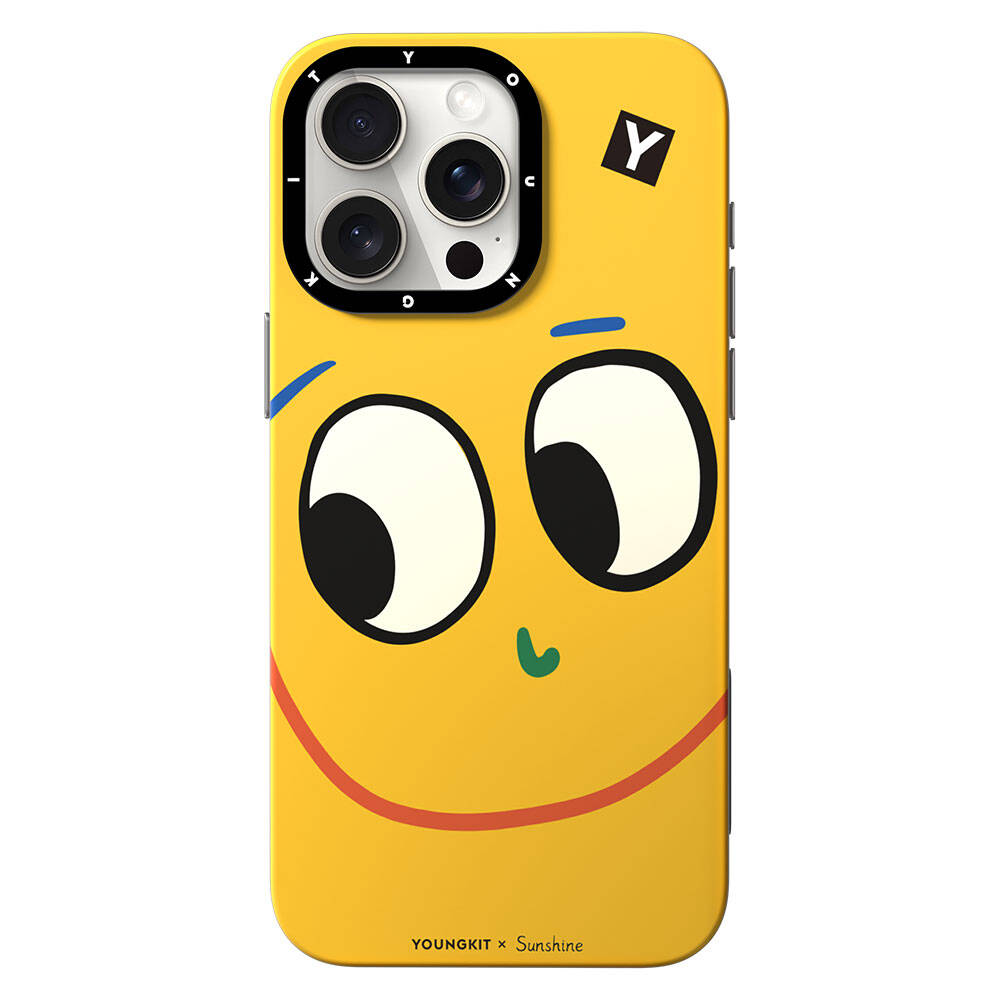 Apple iPhone 14 Pro Kılıf M-safe Şarj Özellikli Sunshine Tasarımlı Youngkit Daily Happy Serisi Kapak - Görsel 3