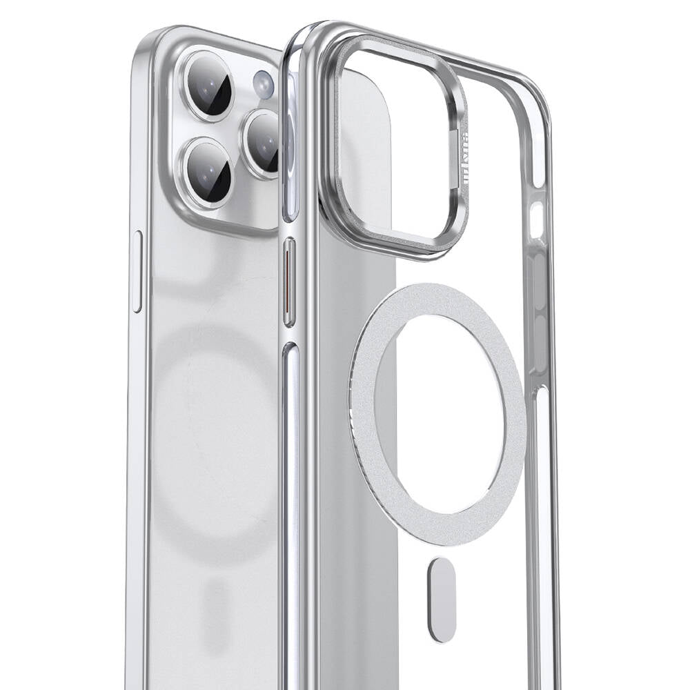 Apple iPhone 14 Pro Kılıf M-safe Şarj Özellikli Wlons Standlı Efsane Kapak