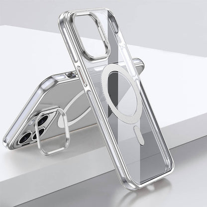 Apple iPhone 14 Pro Kılıf M-safe Şarj Özellikli Wlons Standlı Efsane Kapak - Görsel 5
