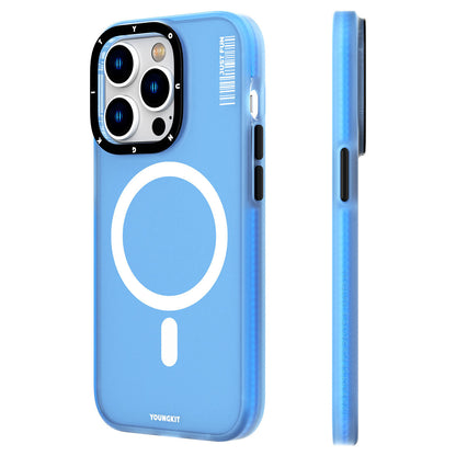 Apple iPhone 14 Pro Kılıf M-safe Şarj Özellikli Youngkit Colored Sand Serisi Kapak - Görsel 5