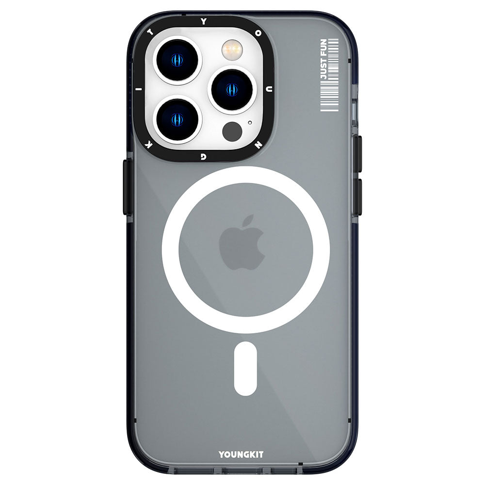 Apple iPhone 14 Pro Kılıf M-safe Şarj Özellikli YoungKit Crystal Color Serisi Kapak - Görsel 3