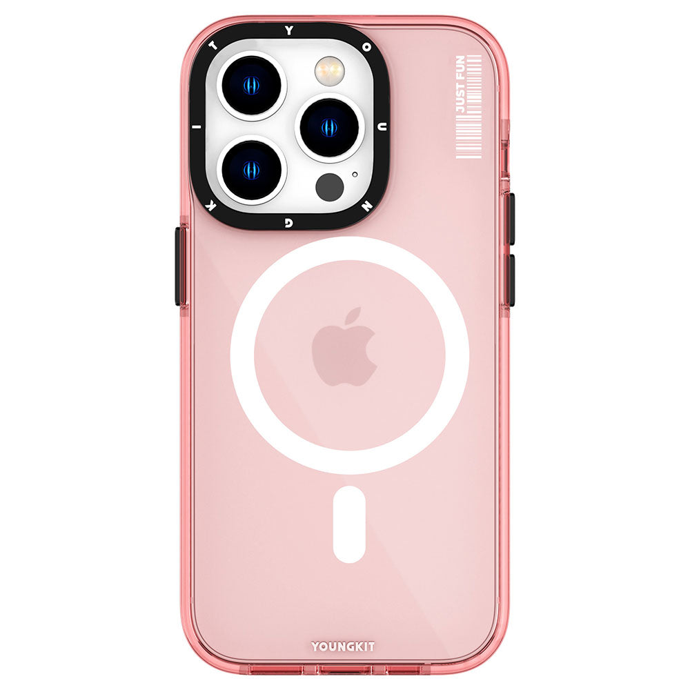 Apple iPhone 14 Pro Kılıf M-safe Şarj Özellikli YoungKit Crystal Color Serisi Kapak - Görsel 6