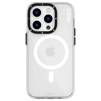 Apple iPhone 14 Pro Kılıf M-safe Şarj Özellikli YoungKit Crystal Color Serisi Kapak - Görsel 8