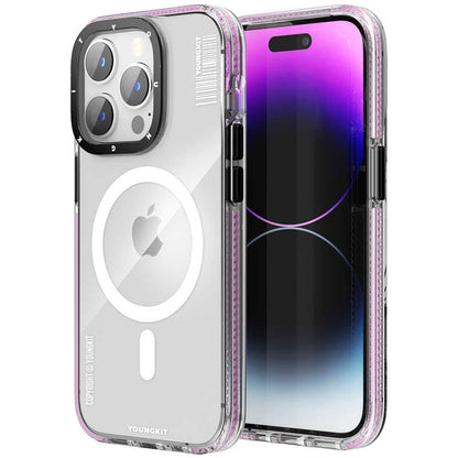 Apple iPhone 14 Pro Kılıf M-safe Şarj Özellikli YoungKit Exquisite Serisi Kapak - Görsel 5